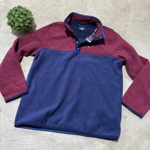 Vineyard Vines NWT Quarter Snap Fleece Pullover Boys Kids Size Large Cozy Winter